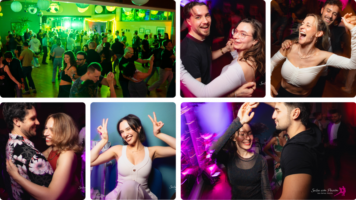 Party Tanzschule Salsa con Pasion Salsa Bachata Kizomba Zouk Banner Facebook (1920 x 1080 px)