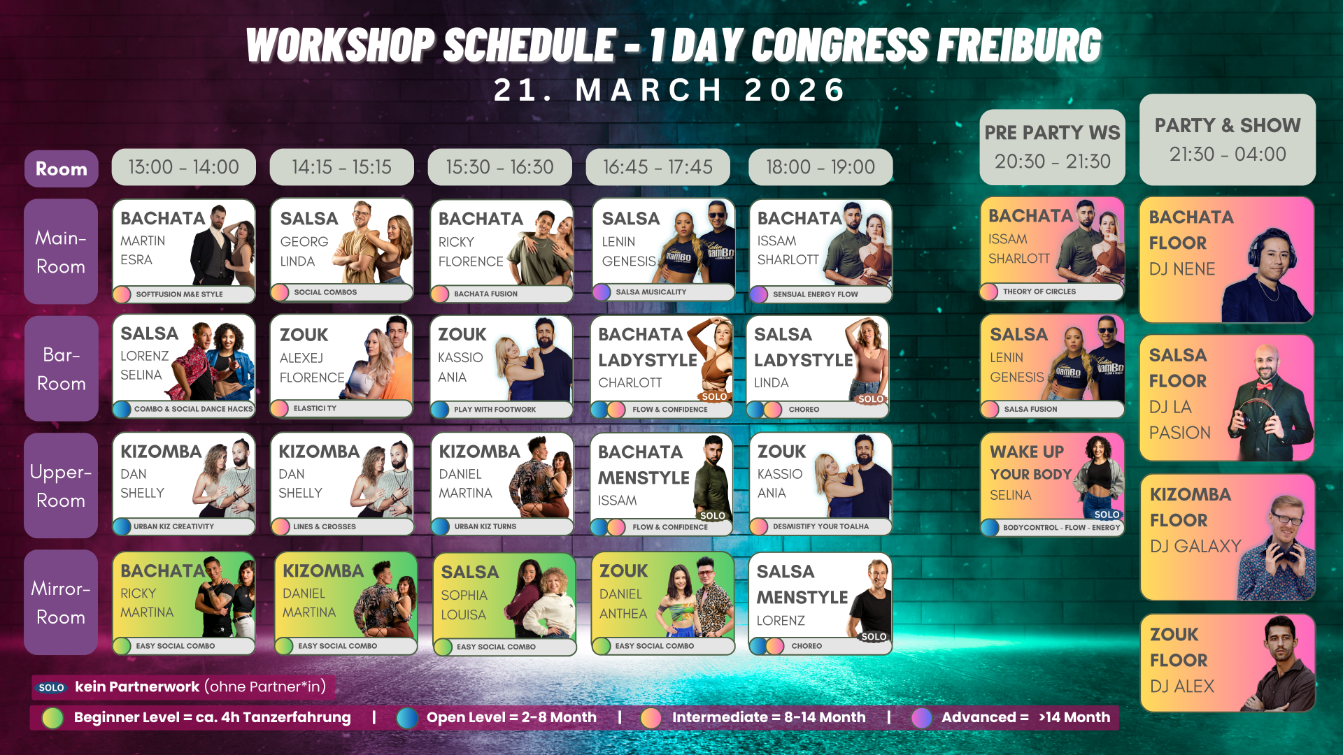 Salsa Bachata Kizomba Zouk Kongress Freiburg 21 März 2026 Tanz Festival 2 Salsa Bachata Kizomba Zouk Kongress Freiburg 21 März 2026 Tanz Festival 2